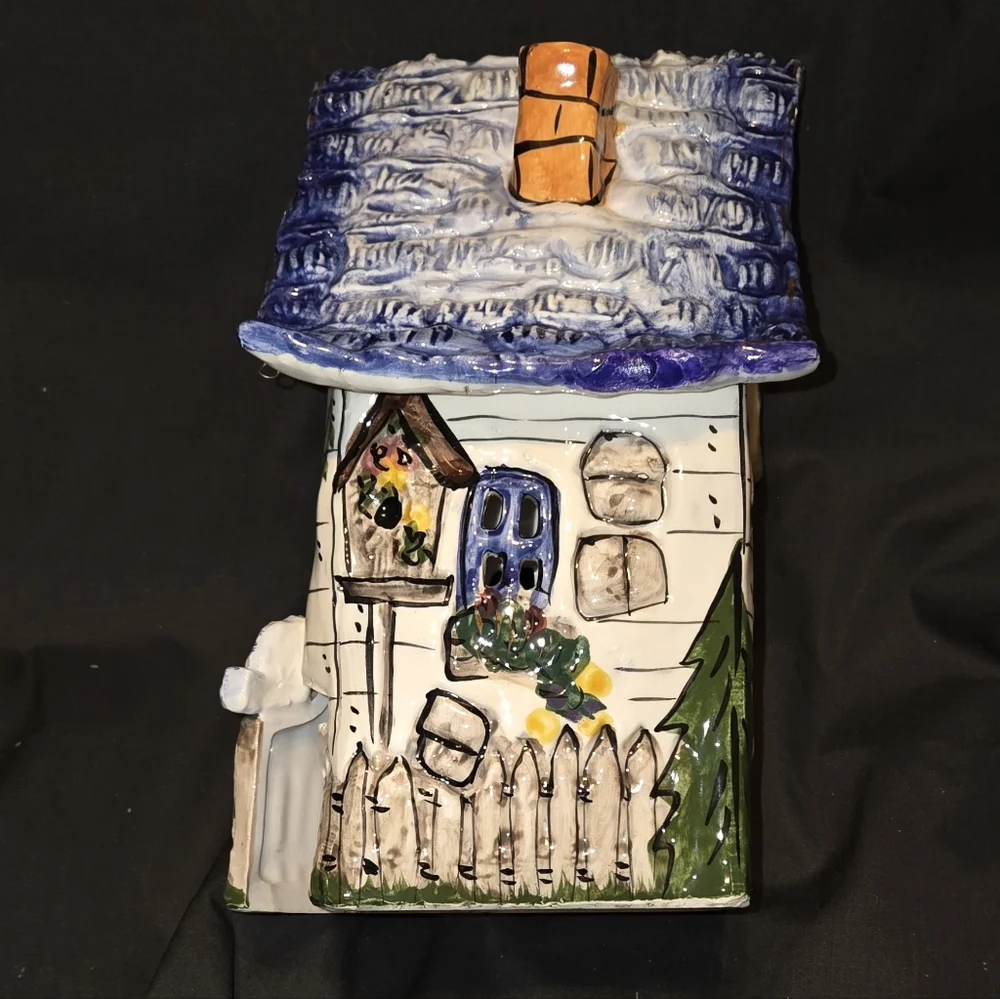 Blue Sky Clayworks Designed by Heather Goldminc Tea Light Candle House